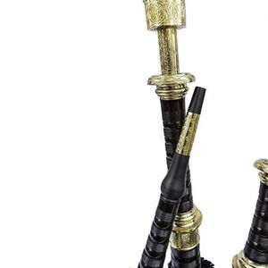 Baguettes à dudelsac professionnelles Great Highland avec montures en ivoire et languettes de drone réglables pour les spectacles sur scène - Product Image 6