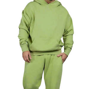 Conjunto Deportivo Oversize para Hombre, 100% Algodón, Color Sólido, Transpirable, Cálido para Invierno, Última Tendencia - Product Image 3