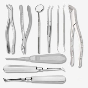 Dental Laboratory Instrument Set <b>Tooth</b> Extraction Root Luxation Elevator Curved Dental Surgical <b>Tool</b> Stainless Steel Reusable - Product Image 1