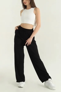 Alxin Women's Extra Long High Casual Winter Cotton Breathable Hip Hop <b>Jeans</b> Edge Leg Design <b>Elastic</b> <b>Waist</b> Flat Pockets Button - Product Image 5