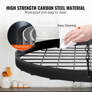 Portavasi Sospeso da 32 Pollici con Montaggio a Soffitto e 12 Ganci a S, Capacità di Carico 80 Libbre, Soluzione di Stoccaggio per Cucina - Product Image 5