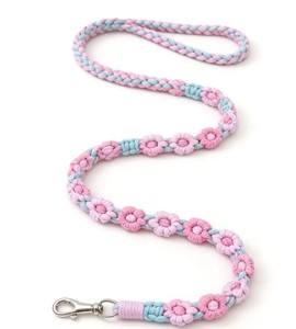 Eco-Friendly 100% Cotton Comfort Grip <b>Dog</b> <b>Leash</b> with Animal Pattern for Happy Walks - Product Image 1