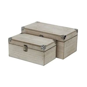 Luxury Gold Metal <b>Storage</b> Trunk Set with Lid Decorative Organizer Box for Home & Office - Product Image 5