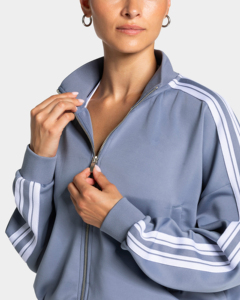 Customizate Women's Sports Sweat Loose Clothes Windproof Polyester Cotton Solid Full Sleeve Warm All-match Casual Outdoor Top - Product Image 1