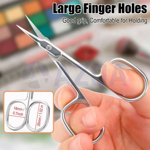 Stainless Steel <b>Cuticle</b> <b>Scissors</b> With Sharp Fine Tips For Professional Manicure Pedicure And Nail Care - Product Image 6