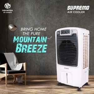 Good 80 Litres <b>Air</b> <b>Cooler</b> SUPREMO 80 LTR <b>AIR</b> <b>COOLER</b> with Remote Access Big Water Tank Smooth Fan Speed for Bedroom Office - Product Image 2