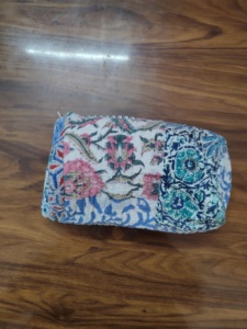 Corn husk clutch pouch Durable makeup pouch wholesale Soft portable puffer bag Lightweight cosmetic caseble Wholesale Make up - Product Image 5