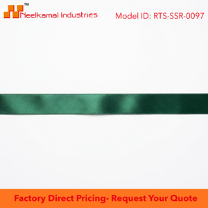 Ruban satin uni vert chasseur 6 mm 100 % polyester infroissable, vente en gros, 20 rouleaux x 8 mètres, pour étiquettes de fêtes et couronnes - Product Image 6