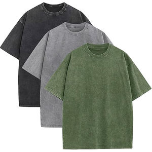 T-shirt Homme Oversize en Coton Jersey Teint en Pièce 200 GSM Respirant Col Rond Unisexe avec Logo Personnalisé – Grande Vente - Product Image 1