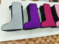 Sac à bottes d'équitation Sac à bottes long en tissu pailleté multicolore pour les textiles et les produits en cuir