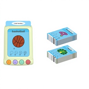 Tarjetas de Memoria Interactivas Personalizadas en Chino e Inglés, Juguete de Aprendizaje de Idiomas con Audio en Plástico para Niños de 13 a 24 Meses y de 2 a 3 Años - Product Image 1