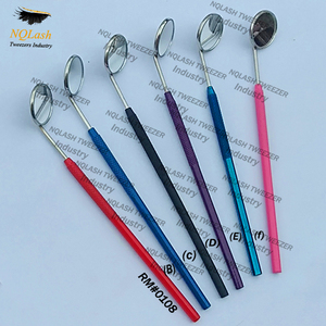 Espejo para Pestañas, Espejo para Extensión de Pestañas, Color Oro Rosa, Espejo Cuadrado Grande de Acero Inoxidable Desmontable para Mujeres, Espejo de Belleza para Pestañas - Product Image 3