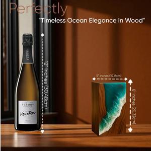 โกศบรรจุอัฐิทำมือจากไม้พะยูงลายคลื่นทะเล ขนาดกลาง 9x5.5 นิ้ว - Product Image 3