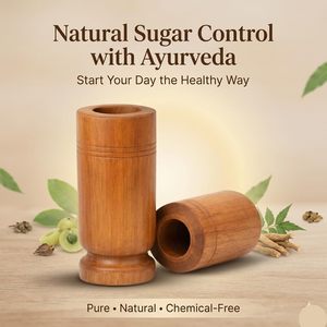 Wooden Water Glass 90ml Ayurvedic Herbal Wooden <b>Mug</b> Handcrafted Natural Drinkware - Product Image 1