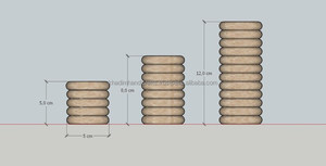 Support de T-Light Fusion Rustique en Bois et Résine pour Décoration de Maison Durable Écologique et But de Décoration de Festival - Product Image 3
