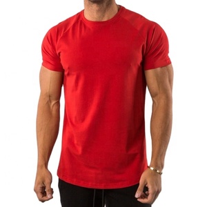 Top Quality Wholesale Plus Size Men's Clothing Custom Fabric Cotton Jersey Blend <b>Round</b> Hem Crew Neck Short Sleeve Shirts - Product Image 1