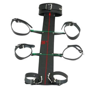 Cowhide Leather Wrist and <b>Thigh</b> <b>Cuffs</b> with Soft Padding and Buckle Closure - Product Image 2