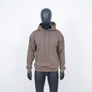 Custom Light <b>Grey</b> Pullover Hoodie Oversized Heavyweight Cotton <b>Fleece</b> Hooded Sweatshirt Plain Casual Streetwear Blank Hoo - Product Image 4