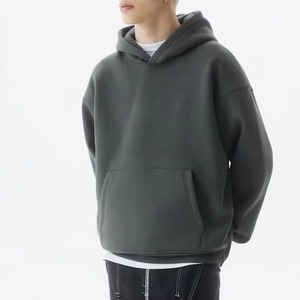 Sudaderas con Capucha Cortas de Estilo Vintage, con Hombros Caídos, de Corte Holgado, de Gran Gramaje (400 g/m²), Antiarrugas, con Forro Polar Ecológico, al por Mayor - Product Image 3
