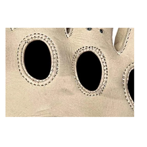 Breathable <b>Touch</b> <b>Screen</b> Thermal Half Finger <b>Gloves</b> Made Premium Quality PU Leather <b>for</b> Bikers Weight Lifting Unique White Color - Product Image 5