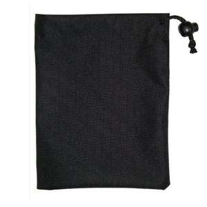 Sac à dos en polyester de qualité supérieure avec cordon de serrage, couleur noire, sac de sport en tissu avec logo personnalisé imprimé - Product Image 1