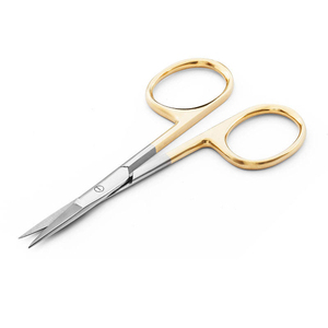 Ciseaux à cuticules de qualité professionnelle pour salon de beauté, en acier inoxydable courbé, design carré tranchant, construction durable - Product Image 2