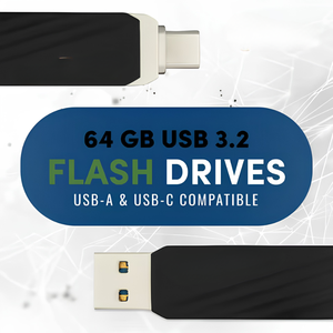 Clés USB 3.2 de 64 Go, lot de 6, connecteurs doubles USB-A et USB-C, stockage de données haute vitesse pour PC et smartphone - Product Image 3