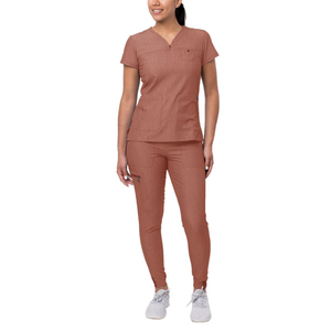 Tenue médicale unisexe en denim, nouveau design moderne, col en V, uniforme d'infirmière, qualité supérieure, finition argentée pour le personnel médical - Product Image 4