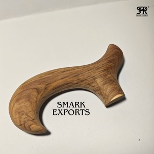 Empuñadura Ergonómica Redonda de Madera para Bastón, Hecha a Mano y Pulida, Repuesto para Soporte de Movilidad - Product Image 2