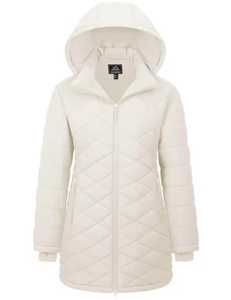 Veste matelassée unisexe à capuche, col montant, fermeture éclair, imperméable, coupe-vent, hiver, manches longues, couleur unie, polyester épais - Product Image 6
