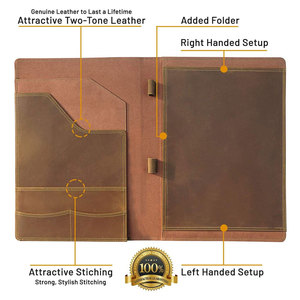 Customized Genuine Leather Business File <b>Folder</b> A4 Document holder Gift - Product Image 4