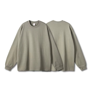 Sudaderas de Manga Larga con Cuello Redondo, 100% Algodón, Color Sólido, Personalizadas, al por Mayor, para Hombre y Mujer, Suministro del Fabricante - Product Image 4