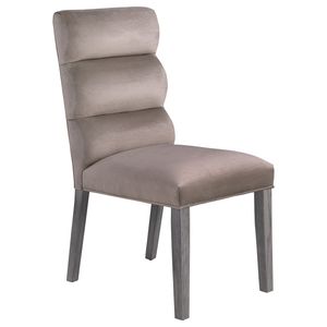 Highmore Set of 2 Ash Velvet <b>Upholstered</b> Dining Side <b>Chairs</b> - Product Image 4