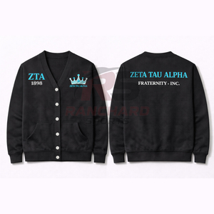 Sudadera Personalizada al por Mayor con Letras Griegas para Mujeres, Ropa de Alta Calidad con Letras Griegas para Mujeres, zeta tau alpha - Product Image 3