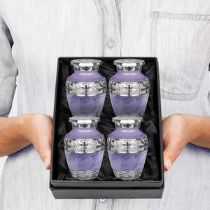 Executive Aluminum <b>Keepsake</b> <b>Memorial</b> Cremation Urn Ash Tribute Holder Featuring Artistic Premium Surface And Lid Design - Product Image 5