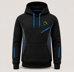 Sudadera con Capucha Personalizada con Bloques de Color, Unisex, con Bolsillo Canguro, Panel en Contraste y Cordón Ajustable para Hombre y Mujer - Product Image 3
