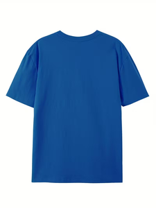 เสื้อยืดคอกลมแขนสั้นสีพื้นผ้าฝ้าย 100% ใส่สบาย ระบายอากาศได้ดี เป็นมิตรกับสิ่งแวดล้อม เหมาะสำหรับใส่ที่บ้าน สำหรับผู้ชายและผู้หญิง - Product Image 2