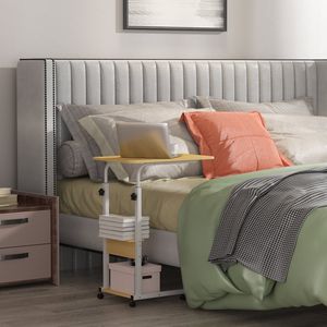 C 3-Tier scrivania del computer portatile tavolo piccolo Snack sottile tavolo per divano letto per piccoli spazi in camera da letto e soggiorno - Product Image 2