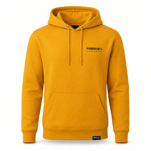 Sweat à capuche pour homme de bonne qualité, vêtements d'extérieur, basiques, en coton mélangé, prix bas, en polaire. - Product Image 3
