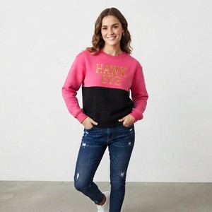 Conjunto de Sudadera con Capucha y Pantalones para Mujer, Otoño/Invierno, 100% Algodón Felpa, Estilo Urbano, Transpirable, Personalizable - Product Image 1