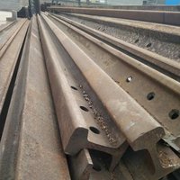 Rails en acier Q235B/50mn pour voies ferrées, rails légers 55q 50q Q235, rails en acier pour machines, pour la construction d'ouvrages ferroviaires et traverses