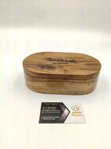 Natural Wood Candle Jar Handmade Wooden Container for Scented Candle Home Decor - Product Image 2
