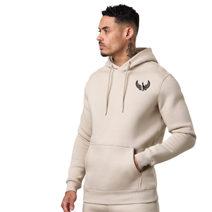 Conjunto Deportivo Informal para Hombre, Sudadera con Capucha de Forro Polar Beige, Ropa Deportiva para Gimnasio, Conjunto para Correr, Ropa Deportiva de Moda Urbana para Invierno - Product Image 5
