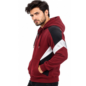 Sweat à capuche zippé pour homme, personnalisable, avec fermeture éclair intégrale, vêtement de sport décontracté, fabricant OEM ODM, fournisseur en gros, qualité export - Product Image 3