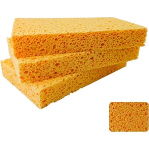 Spugne Naturali in Cellulosa JK SP T22 Grandi 6 X 3.6 X 0.9 Pollici per Lavaggio Piatti, Pratiche Spugne da Cucina, Confezione da 6 - Product Image 1