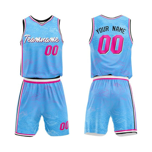 Uniforme de Baloncesto con Acabado Brillante, Unisex, Ligero, Personalizado, Transpirable, Conjunto de Camiseta y Pantalones Cortos de Malla - Product Image 3