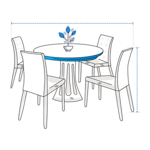 Housses de chaises et de tables rondes personnalisées, housses de table de salle à manger, housses de table d'extérieur, imperméables, résistantes aux UV, du Vietnam, avec fermeture éclair - Product Image 3