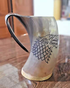 Chope à bière en corne de buffle de style américain Vintage Collectible Horn Drinkware pour la maison et l'hôtel Provenant directement d'Inde - Product Image 5