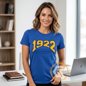 เสื้อยืดชมรมหญิง GREEK TREASURES Sigma Gamma Rho ผ้าโพลีเอสเตอร์/คอตตอน คอกลม ปักลาย สำหรับฤดูร้อน ขายส่ง - Product Image 5