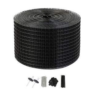 Kit di fissaggio in lega di alluminio da 8 pollici x 100 piedi per protezione da uccelli e animali selvatici per pannelli solari, con 100 pezzi antiruggine in rotolo per pannelli solari - Product Image 1